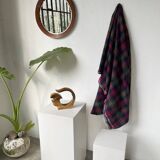 Vase sculpture en bois