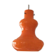 Suspension scandinave années 60 en opaline orange
