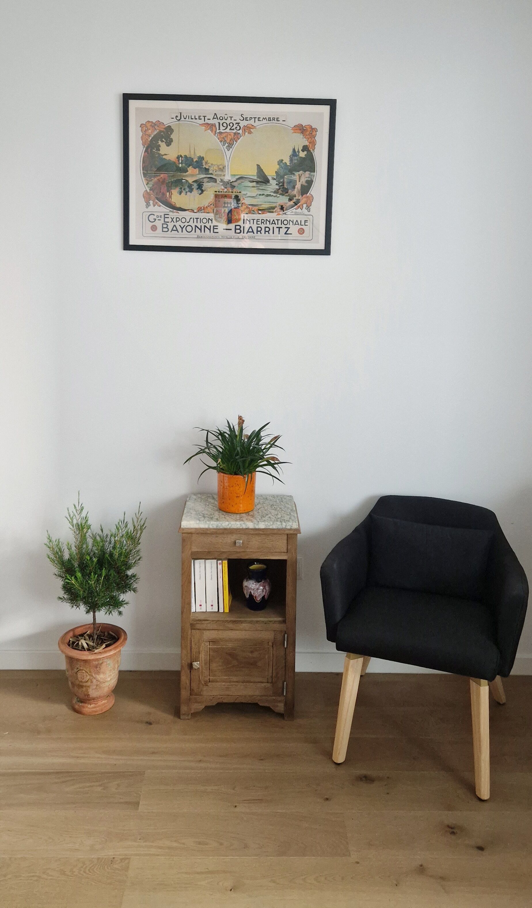 Meuble chevet art déco chêne 1920