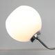Vintage italian chrome and opaline chandelier, 70s