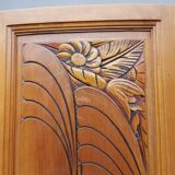 Pair of solid wood Art Deco doors