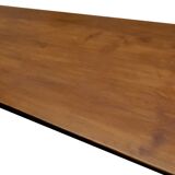 Vintage farm table 1980 solid oak wood