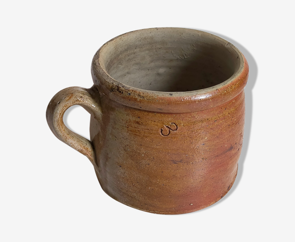 Pot traditionnel Art-populaire en terre vernissée début XXème