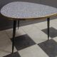 Triangle shape coffee table in grey 1960s