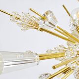 Grand Sputnik chandelier Metropolitan Opera in crystal and brass J.L. Lobmeyr