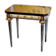 Swedish grace, game table with relief meander decoration, 1920s/30s.