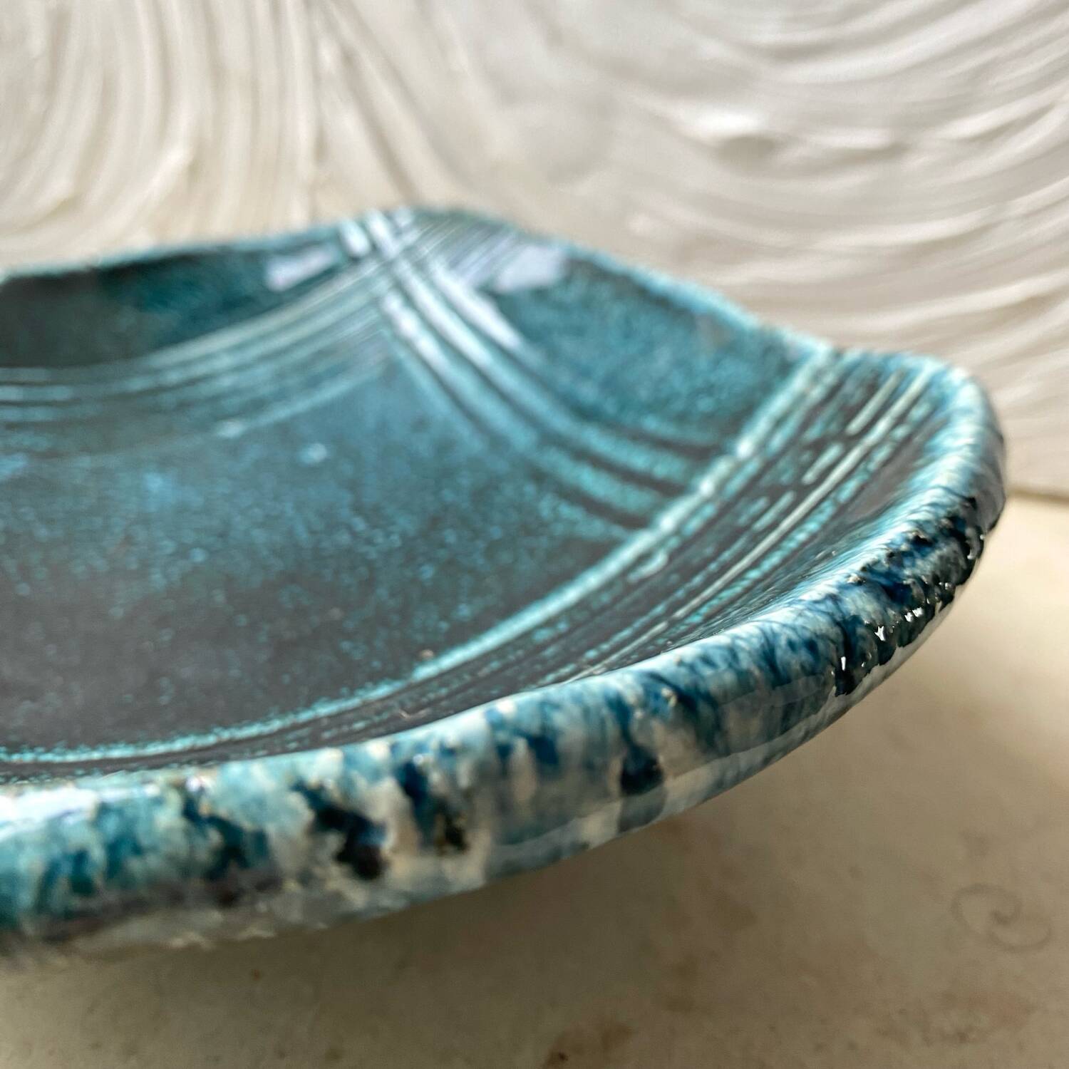 Ceramic trinket tray, vintage craftsmanship