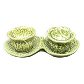 Cabbage-shaped salt and pepper shakers