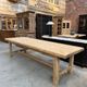 Large farmhouse table in solid oak
