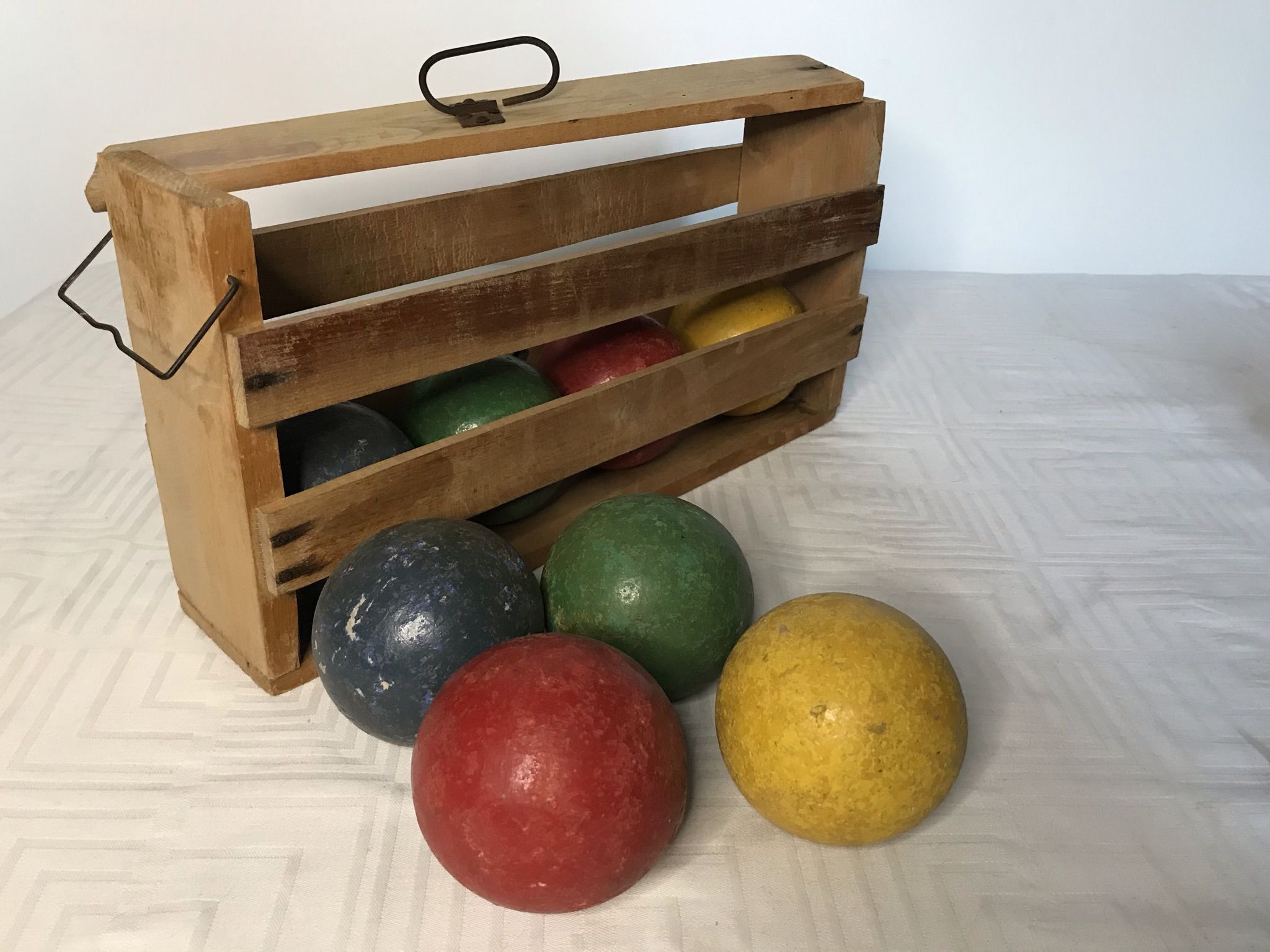 Woden ball set and net 1960