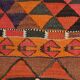3x11 Orange & Brown Kilim Runner Rug, 88x330Cm