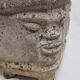 Large vintage anthropomorphic garden "Ustica" in reconstructed stone (40 cm)