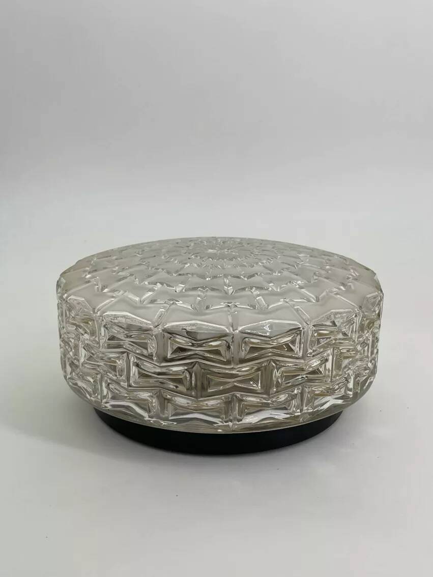 Glass ceiling light, 1960s