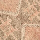 3x9 Vintage Pale Red & Brown Aesthetic Turkish Runner Rug, 91x291Cm