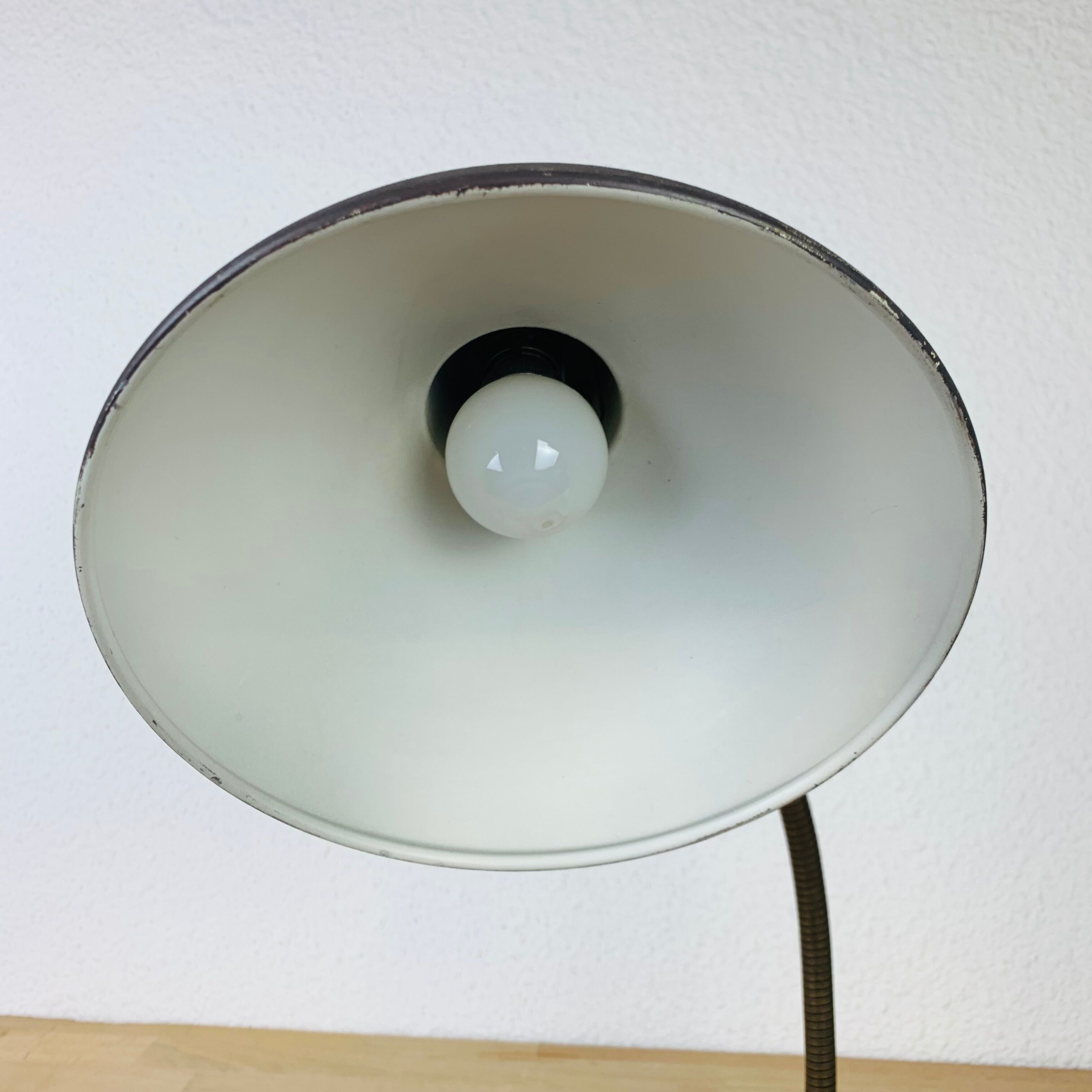 Desk lamp 50s metal gray