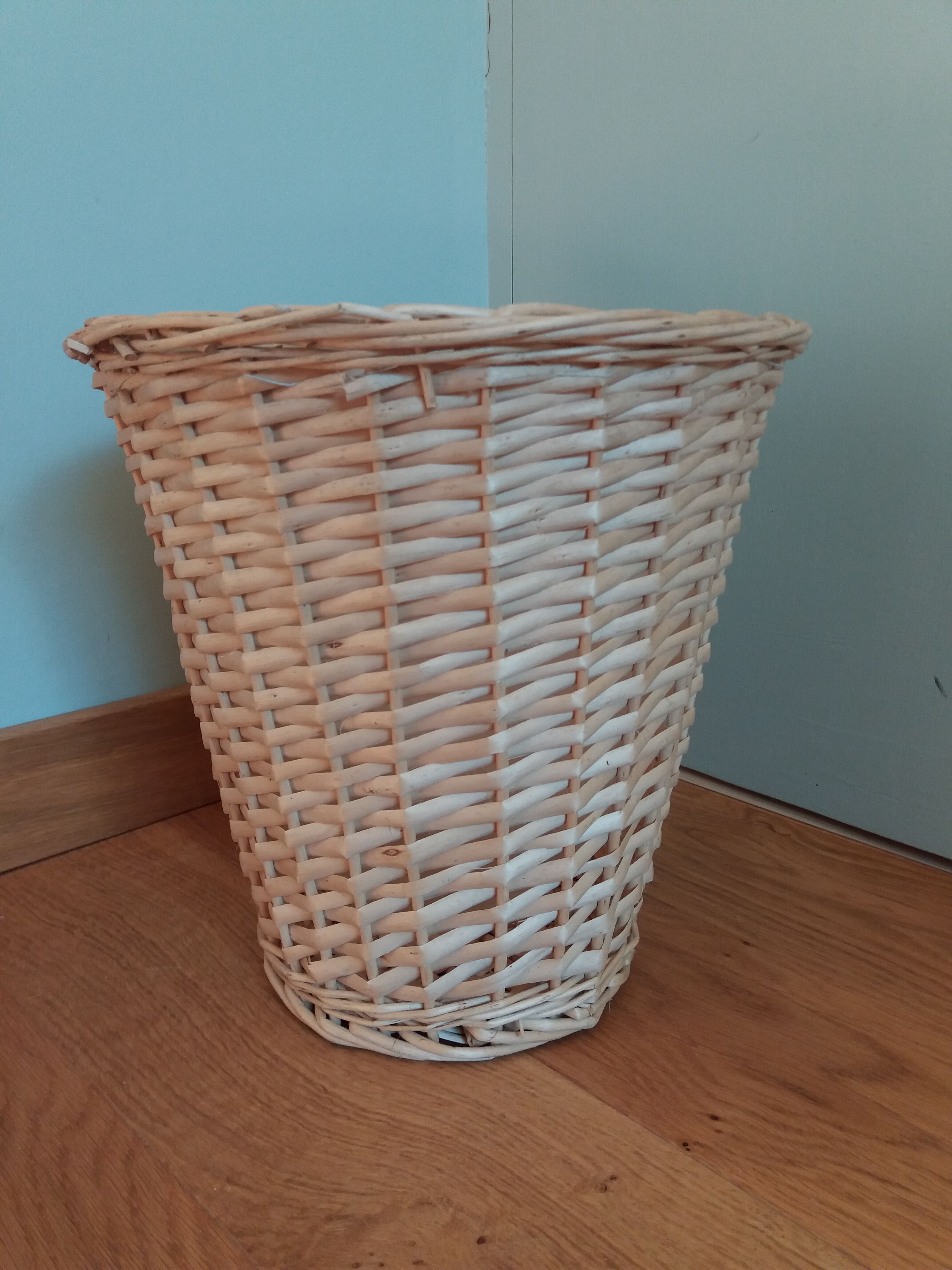 Braided wicker pot cover paper basket
