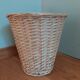 Braided wicker pot cover paper basket