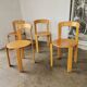 Set of 4 Rey chairs by Bruno Rey for kusch and CO