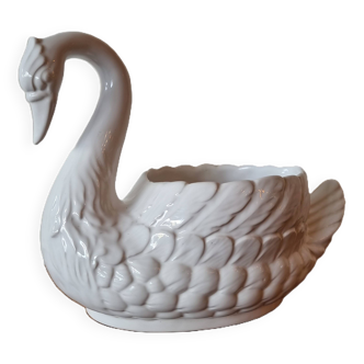 Porcelain Swan Plant Pot, 1980s
