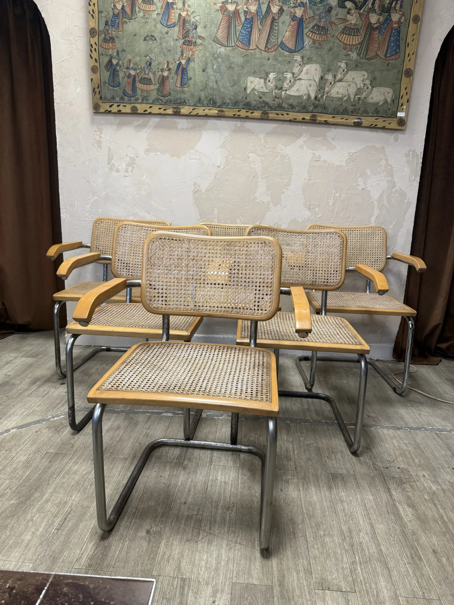 Chaises Marcel Breuer B64 1970