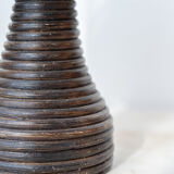 Pair of rattan lamps