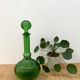 Carafe italienne Empoli en verre vert émeraude - Années 60