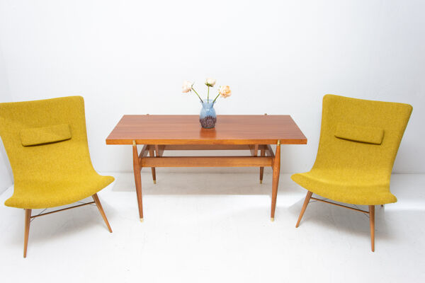Vintage rosewood coffee table from Czechoslovakia, 1970
