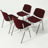 Set of 4 DSC Dining Chairs by Giancarlo Piretti for Castelli 1970s