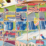 Set of 35 cubic wooden by MFR