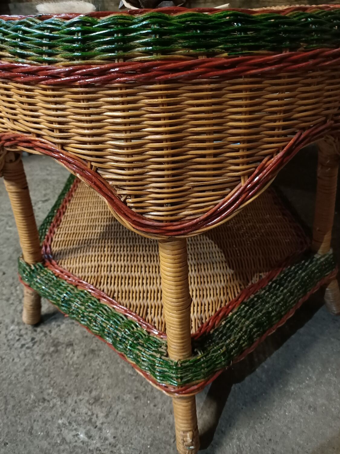 Rattan coffee table