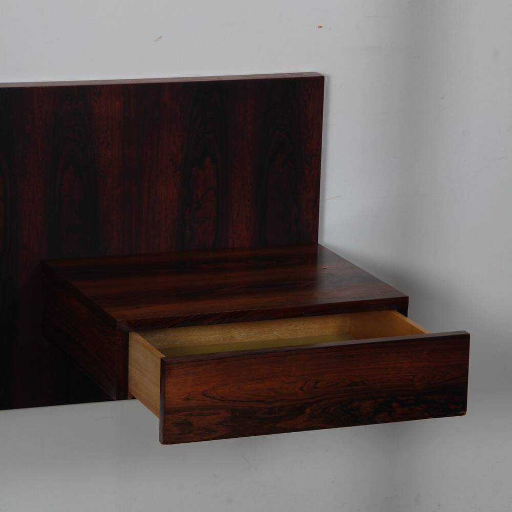 Scandinavian rosewood headboard, 1960