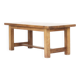 Vintage Mid-Century Brutalist Rustic Oak Dining Table