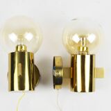 Wall lamps by H. A. Jakobsson, Sweden, 1960s