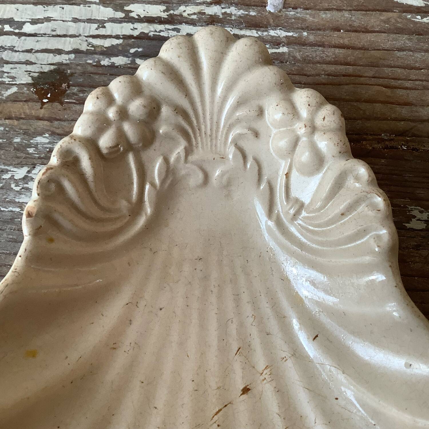 Sarreguemines shell dish