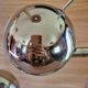 Set of 2 vintage 1970s chrome steel eye ball lamps.