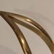 Brass swan magazine rack