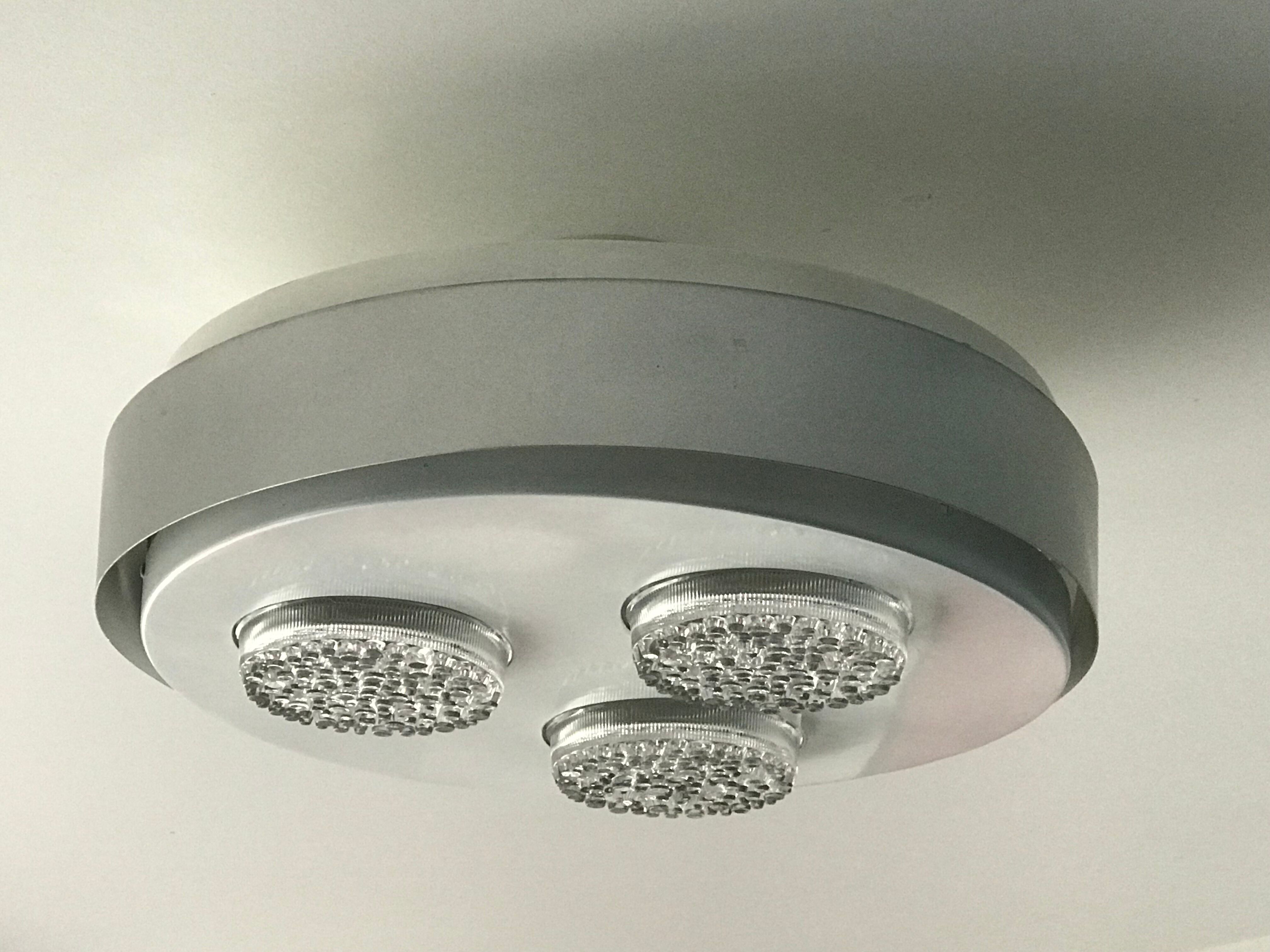 Round ceiling lamp white and grey Raak Holland
