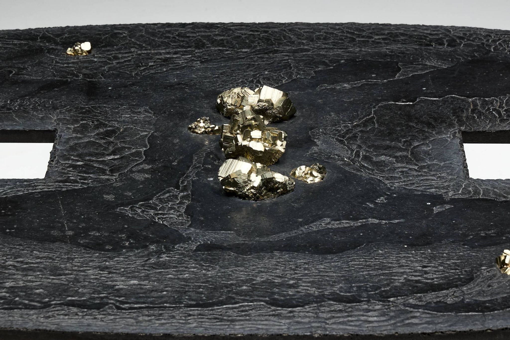 Table basse en fer brutaliste de Thomas Serruys, Belgique, 2019