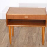 Vintage Scandinavian teak bedside table 1960
