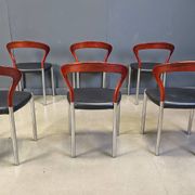 Vintage Lotus chairs by Hartmut Lohmeyer for Kusch & Co., 1970s, set of 6