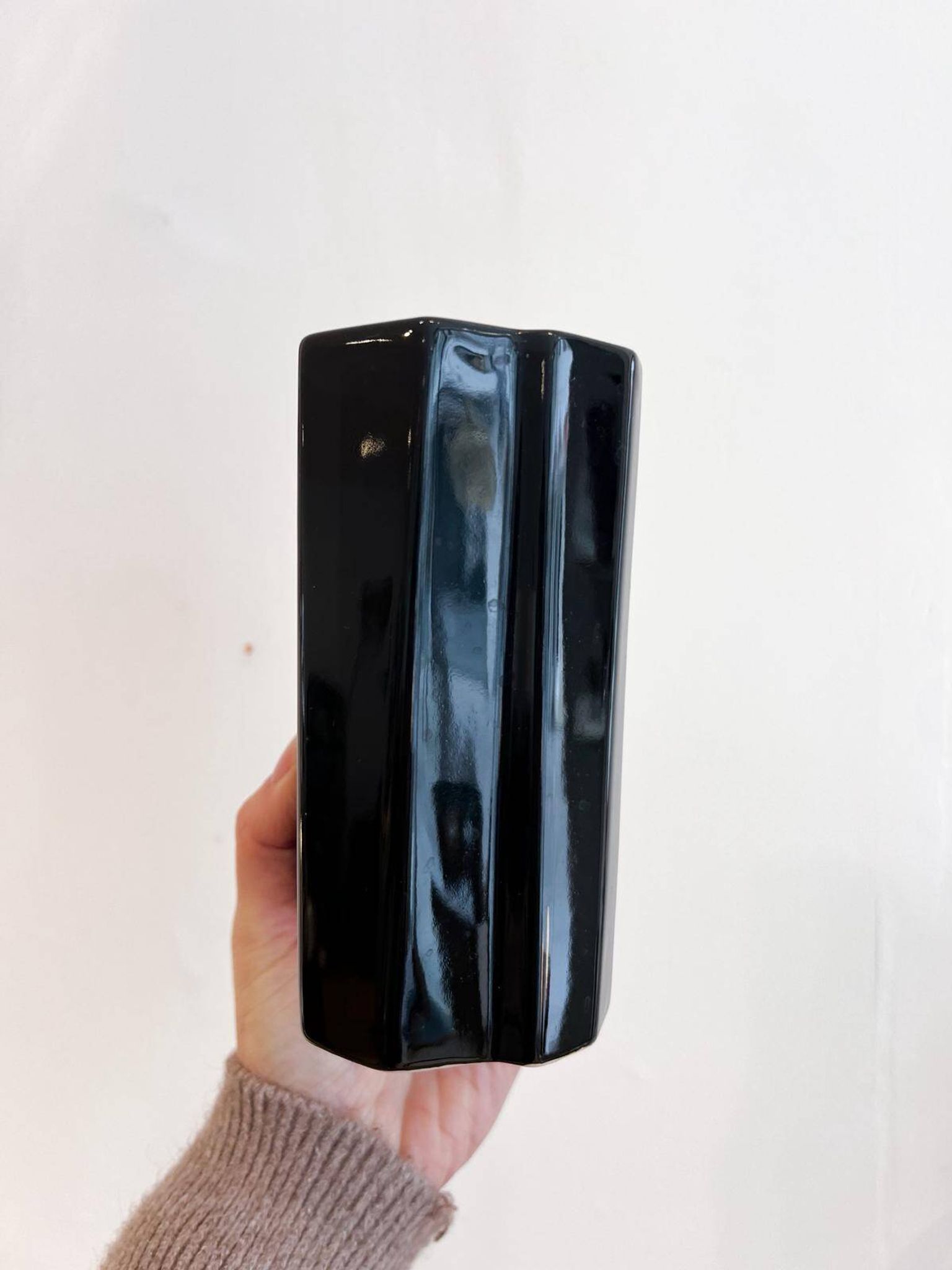Vase vintage noir