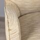 Pair of vintage 1950s armchairs in white fabric, Italian design