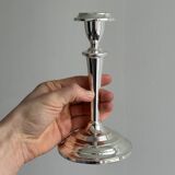 Paire de bougeoirs en inox