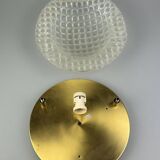 60s 70s Plafoniere ceiling lamp by Fischer Leuchten Germany Space Age