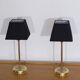 Pair of vintage Scandinavian brass lamps 1960