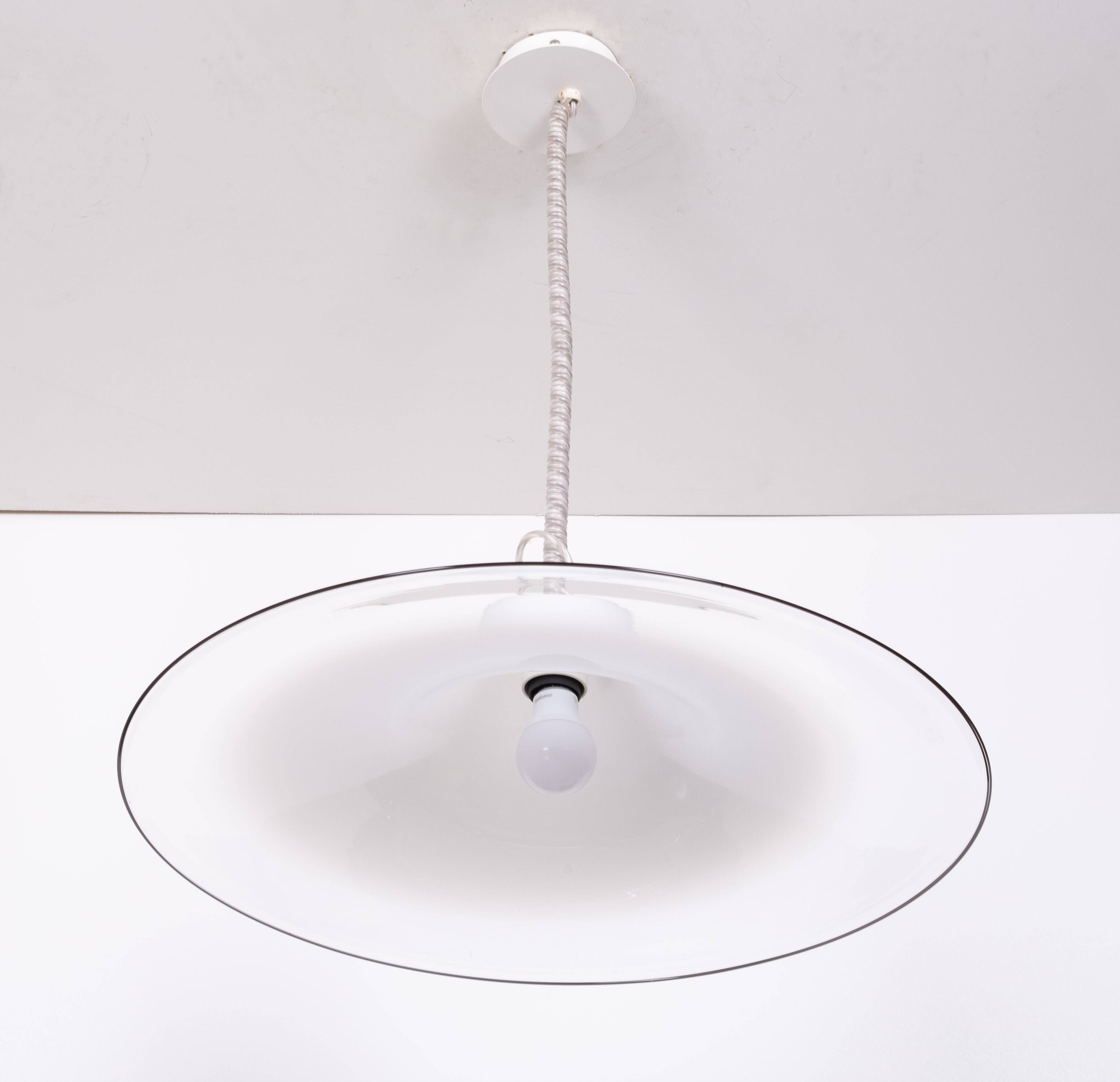 Leucos Murano Glass Pendant Lamp by Renato Toso, Italy, 1970s Leucos Murano
