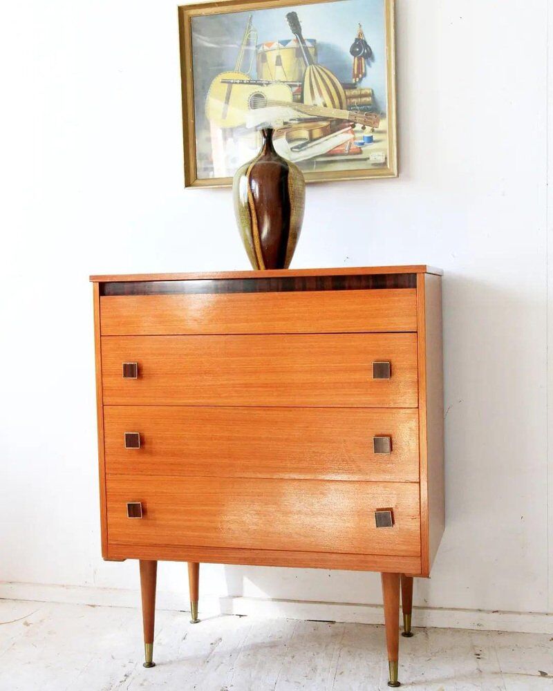 Commode à tiroirs Mid-Century, 1960s