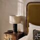 The Remi table lamp in red marble from Soho Home.