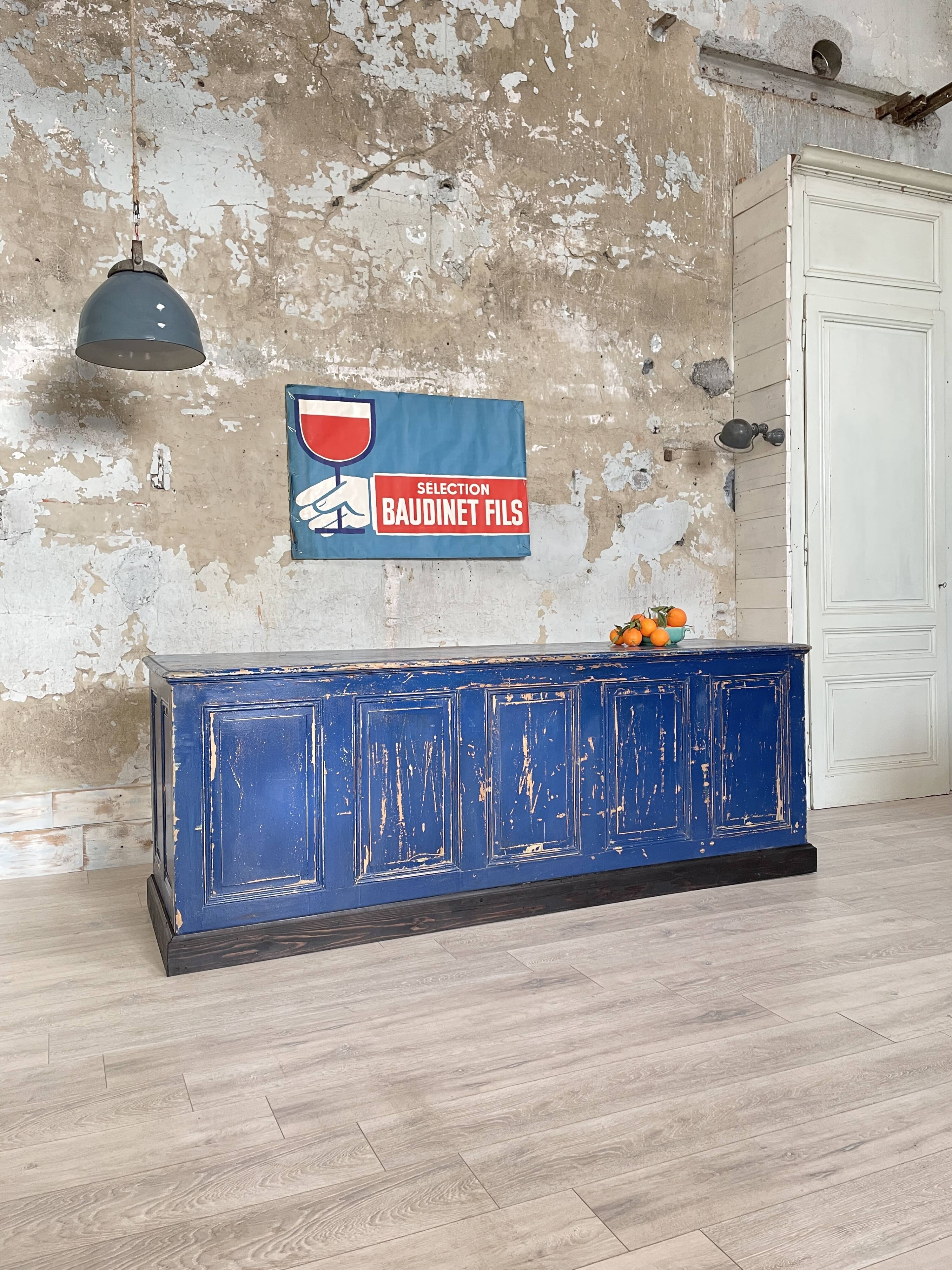 Commercial bank weathered wood panel.