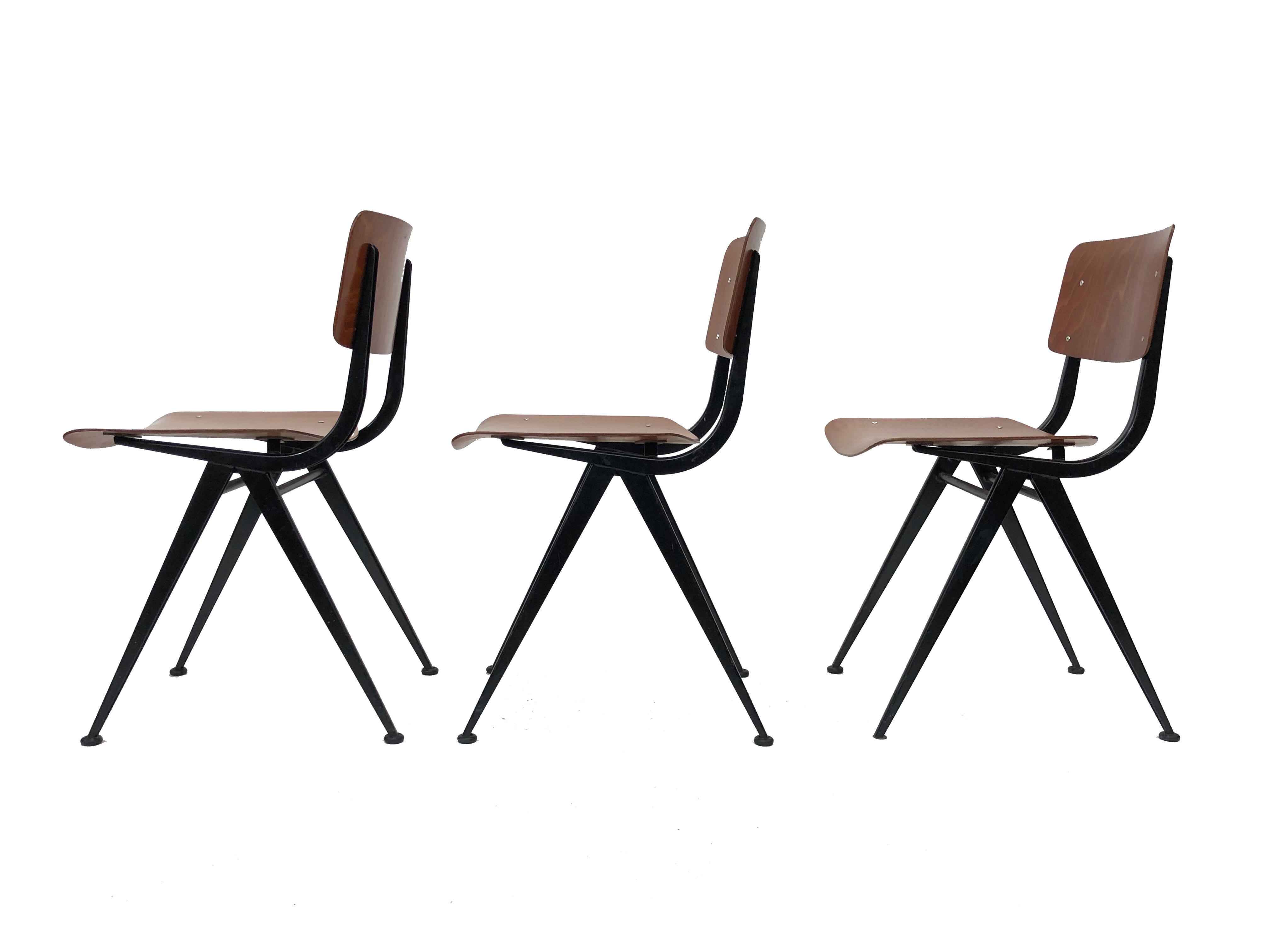 Eromes Marko vintage compass school chair
